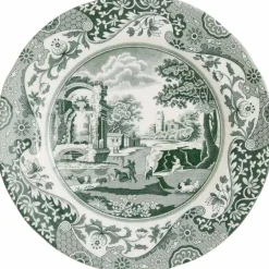Heritage Green Italian tallerken 20 cm, grønn/hvit