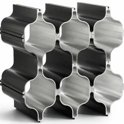 Hex vinholder, 3-pack, svart