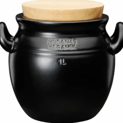 Höganäs keramiske krus, 1 liter, grafittgrå