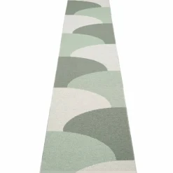 Hill teppe 70 × 360 cm, army/mint/grey