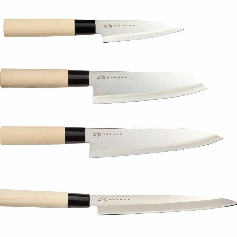 Houcho 4 kniver i balsaboks