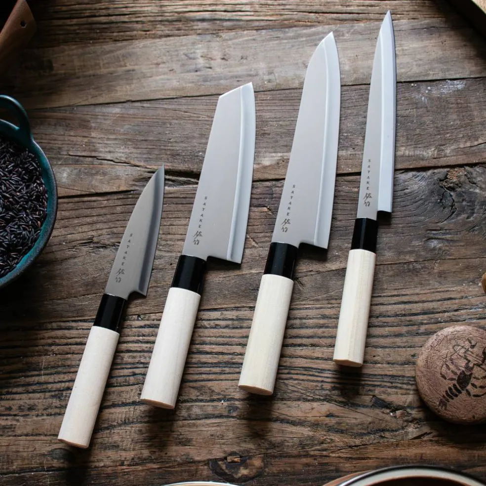 Houcho 4 kniver i balsaboks