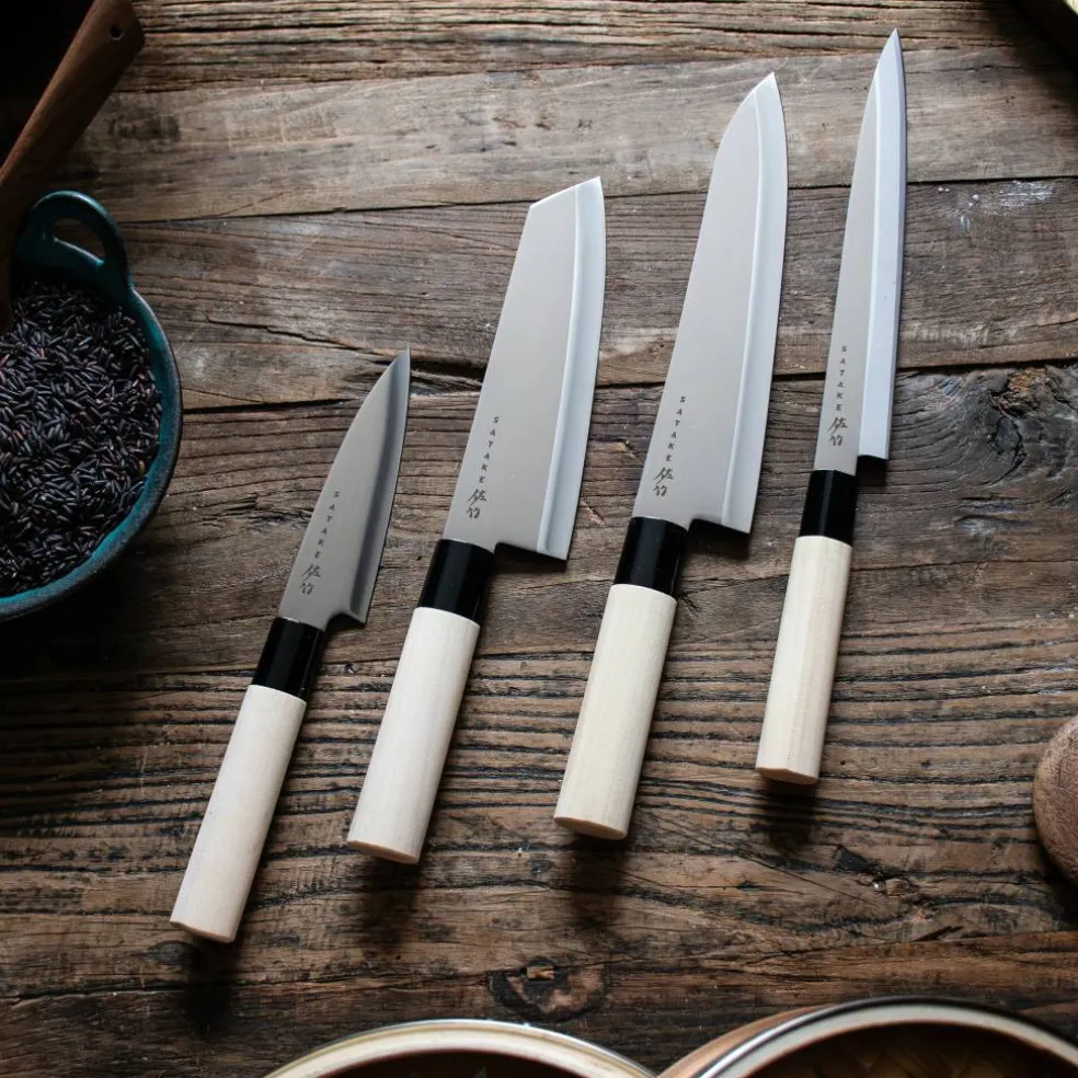 Houcho 4 kniver i balsaboks