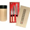 Houcho knivsett med knivblokk, 4 deler