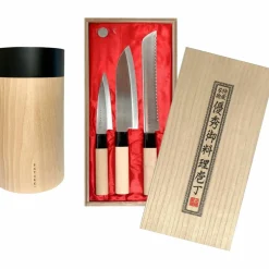 Houcho knivsett med knivblokk, 4 deler