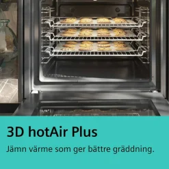 HQ574AER3 iQ300 innbyggingsovn med dampfunksjon 60 x 60 cm