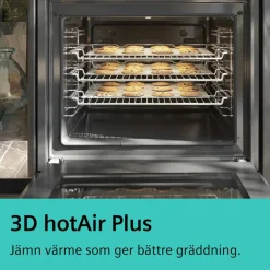 HR532GBS3 iQ300 innbyggingsovn med dampfunksjon 60 x 60 cm