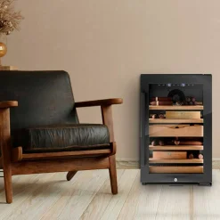 676 Humidor H45 sigarskap 45 liter, svart