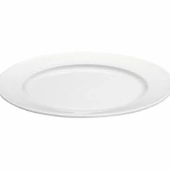Hvit Plissé tallerken, Ø 17 cm.