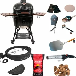 Icon Maxi kamadogrill med deluxe tilbehørspakke