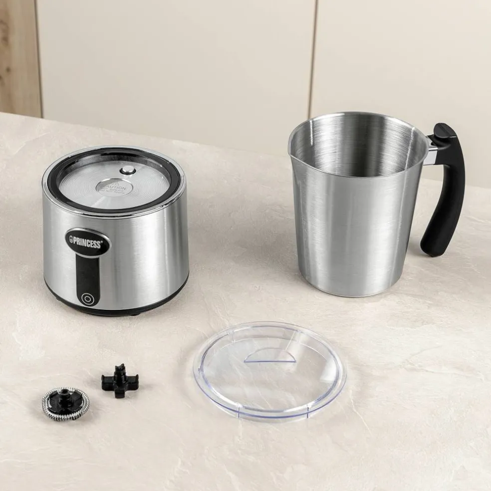Induction melkeskummer 650 watt, sølv