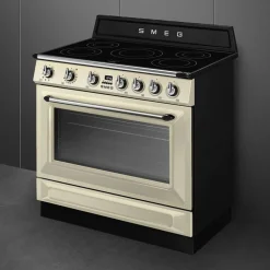 Induksjonskomfyr Victoria TR90IMP 90 cm, creme