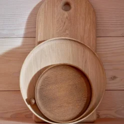 Inka rundt trebrett 30 cm, nature