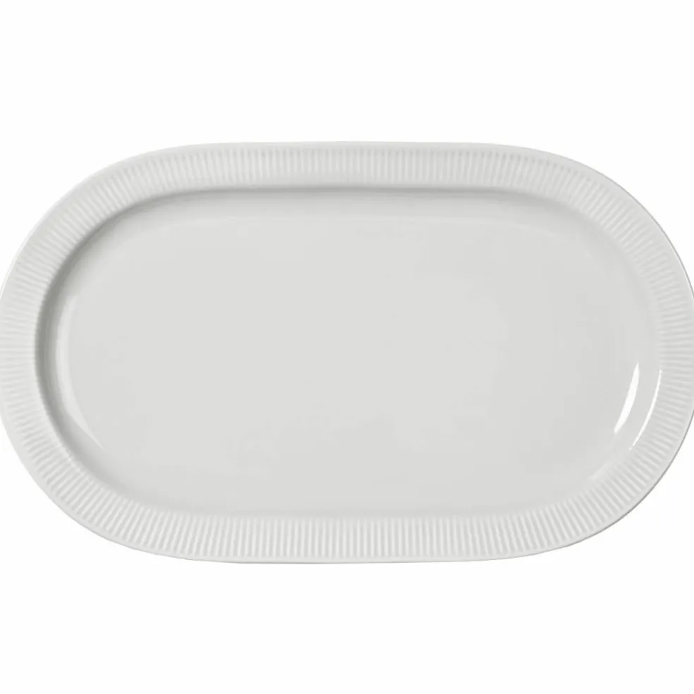 Inka serveringsfat, hvit