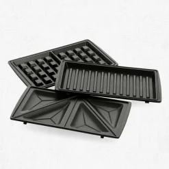 3-in-1 toastgrill/vaffeljern, smokey blue