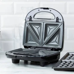 3-in-1 toastgrill/vaffeljern, smokey blue