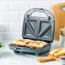 3-in-1 toastgrill/vaffeljern, smokey blue