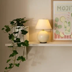 Iris bærbar bordlampe, creme