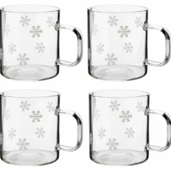 Isa Snøstjerne glasskopp 4-pack