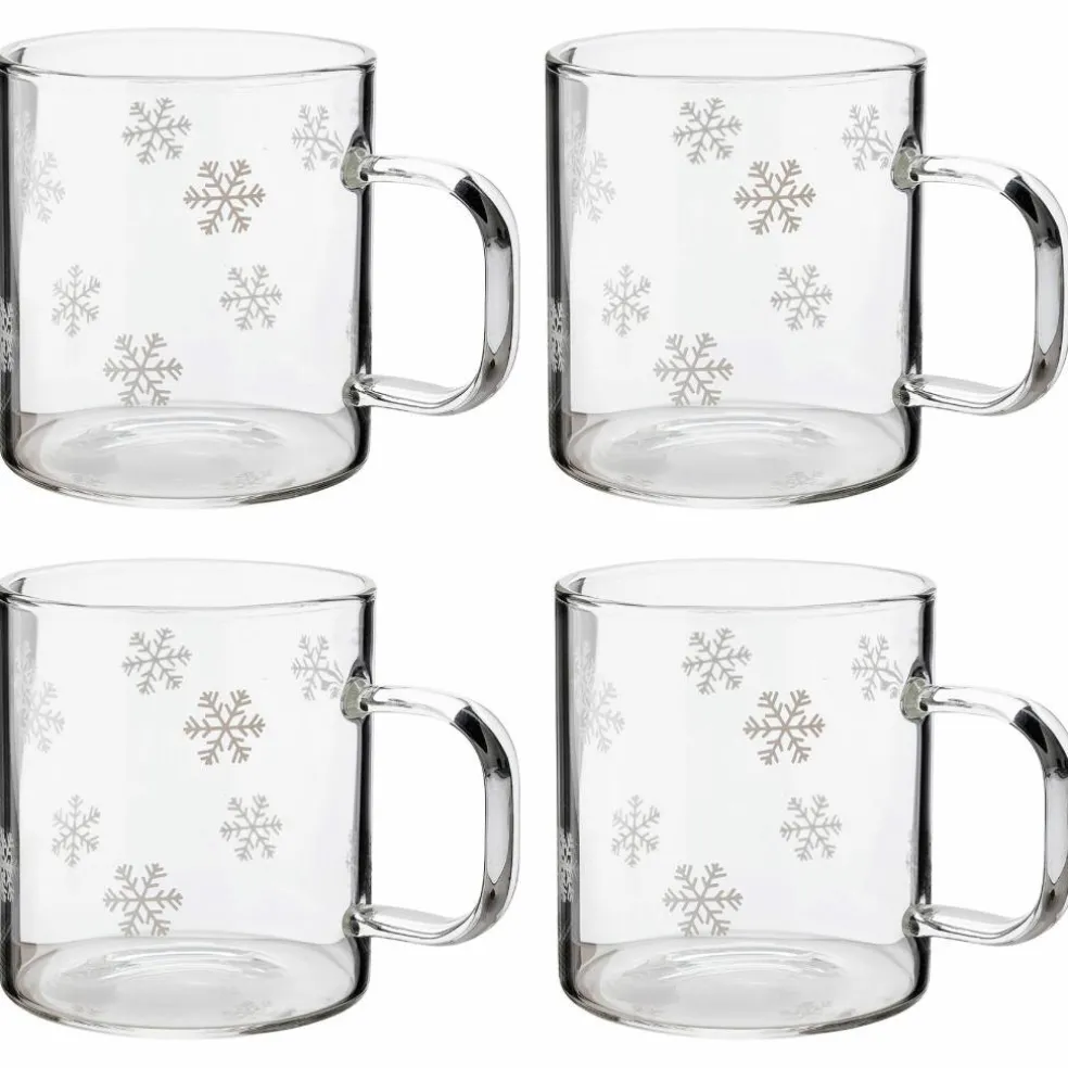 Isa Snøstjerne glasskopp 4-pack