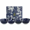 Japonism skålsett, 4 stk