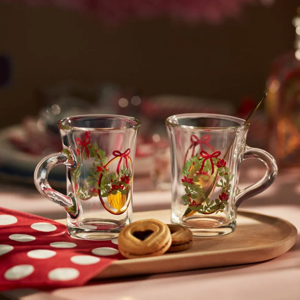 Jule-hotdrinkglass 2025 23 cl, 2 stk, flerfarget