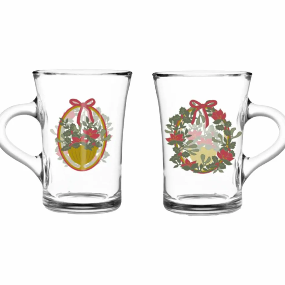 Jule-hotdrinkglass 2025 23 cl, 2 stk, flerfarget