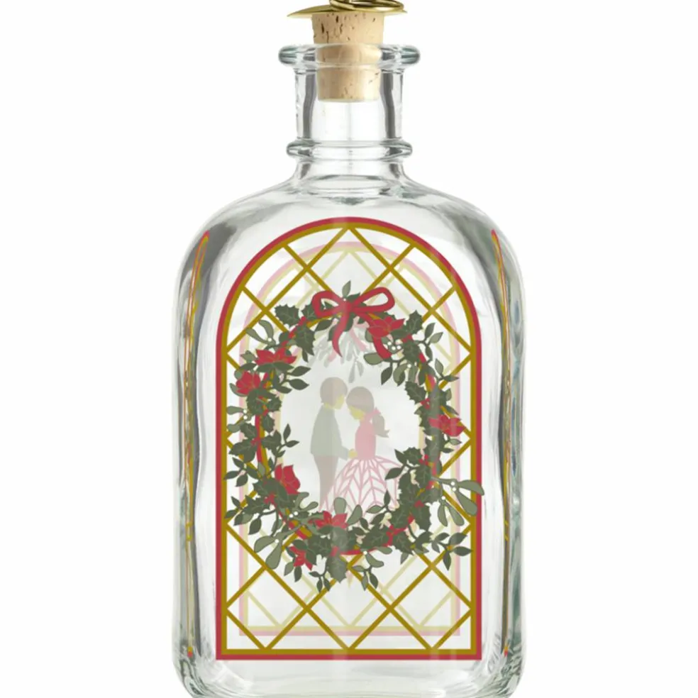 Julesnapsflaske 2025 73 cl, flerfarget