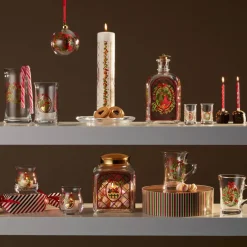 Julesnapsglass 2025 3 cl, 2 stk, flerfarget