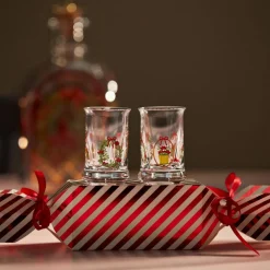 Julesnapsglass 2025 3 cl, 2 stk, flerfarget