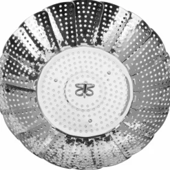 Justerbar dampkurv, 14-23 cm, rustfritt stål