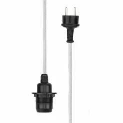 Kabel til utendørsbelysning 5 meter, hvit