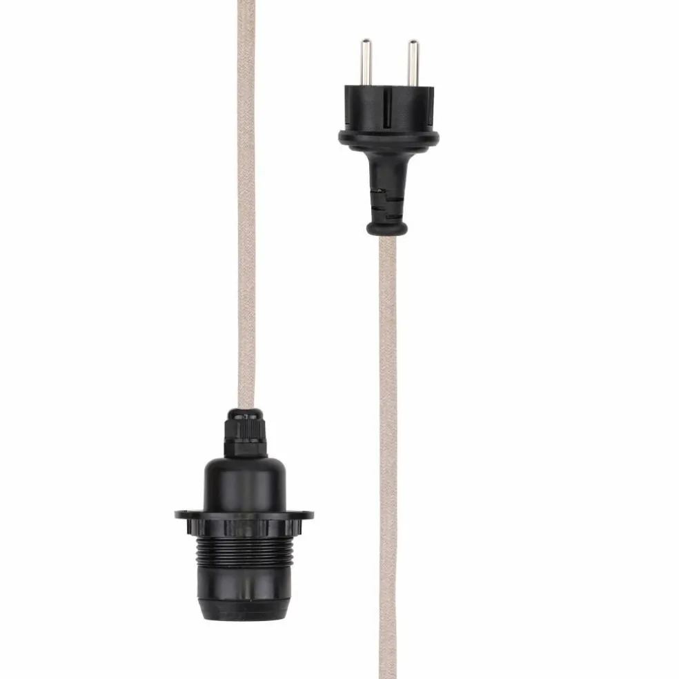 Kabel til utendørsbelysning 5 meter, hvit