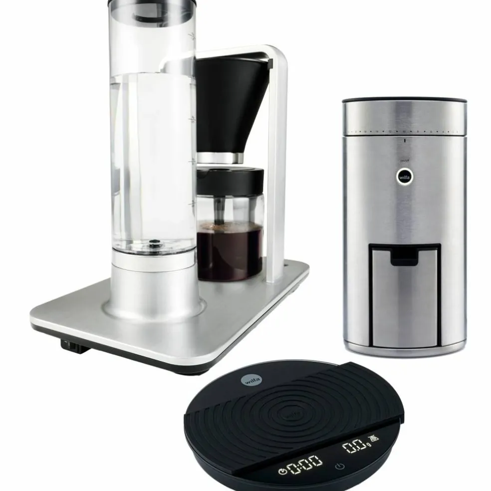 Kaffemaskin WSP-2A + kaffekvern WSFB-100S + kjøkkenvekt