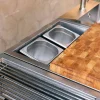 Kantine i rustfritt stål, medium