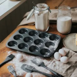 Karabo muffinsform 6 stk, karbonstål