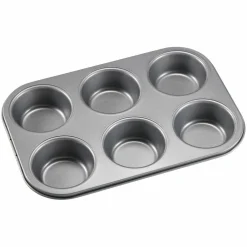 Karabo muffinsform 6 stk, karbonstål