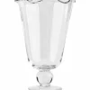Karla vase bølgete 26 cm, klar