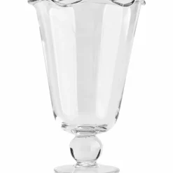 Karla vase bølgete 26 cm, klar