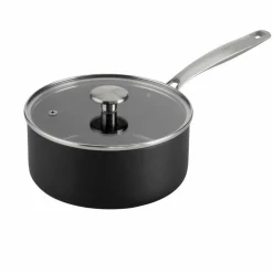 Kasserolle med stålhåndtak 18 cm / 1,9 liter, svart