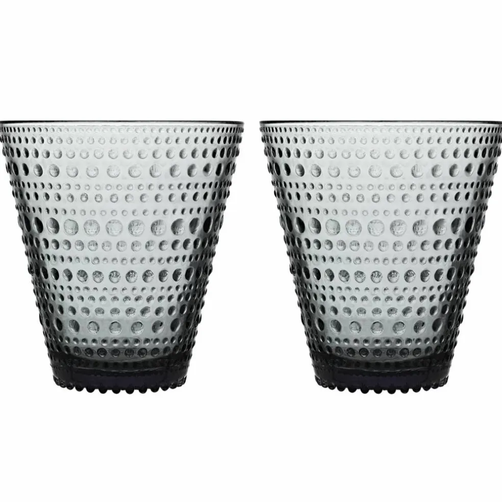 Kastehelmi glass 30 cl grå, 2-pakning