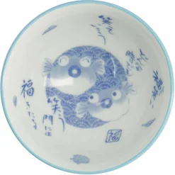 Kawaii Fish Blue skål, 11 cm
