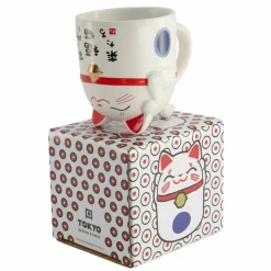 Kawaii Lucky Cat krus, 35 cl, blue