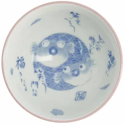 Kawaii skål 11 cm, cat blue