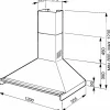 KD120HXE Victoria Vegmontert Ventilator 120 cm, Rustfritt Stål