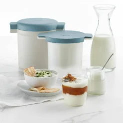 Kefir og Yoghurt Maker, hvit/blå