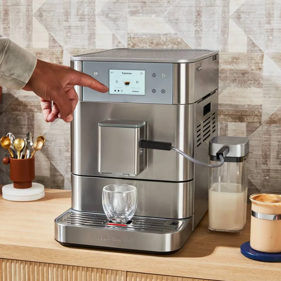 KF7 espressomaskin, rustfritt stål