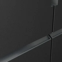 KF96NAXEA iQ300 frittstående kjøle-/fryseskap 183x90 cm, black steel