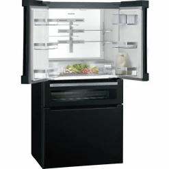 KF96RSBEA iQ700 French door kjøle- og fryseskap, svart