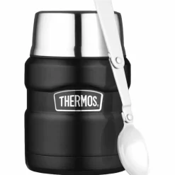 King mattermos 0,5 liter, svart